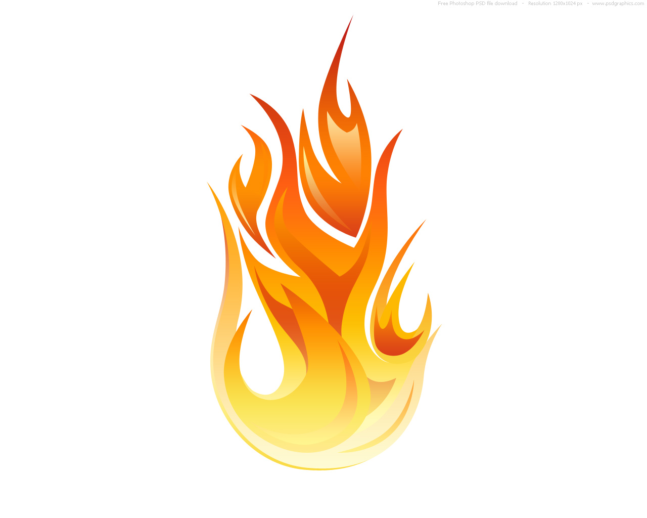 PSD flame icon | PSDGraphics