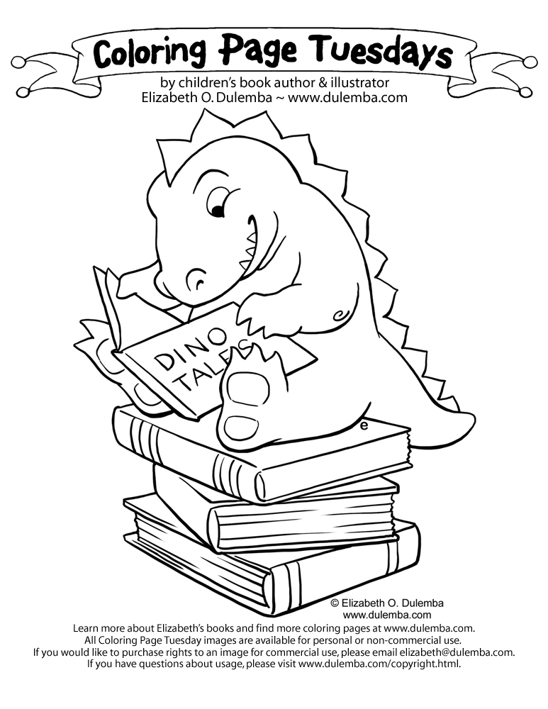 dulemba: Coloring Page Tuesday and e's news...