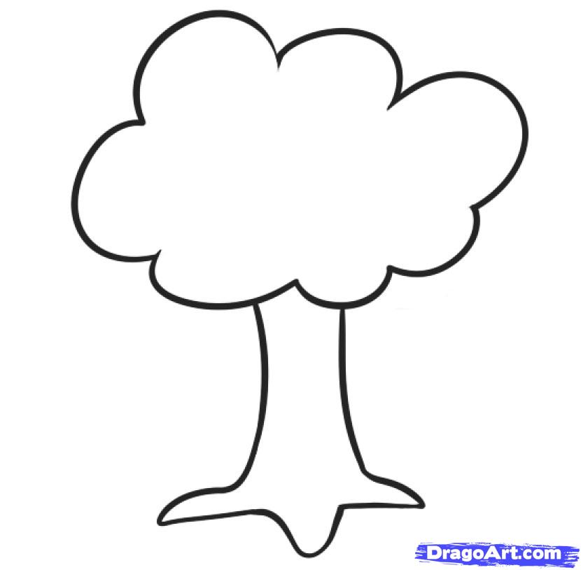 How to Draw a Tree For Kids, Step by Step, Trees, Pop Culture ...