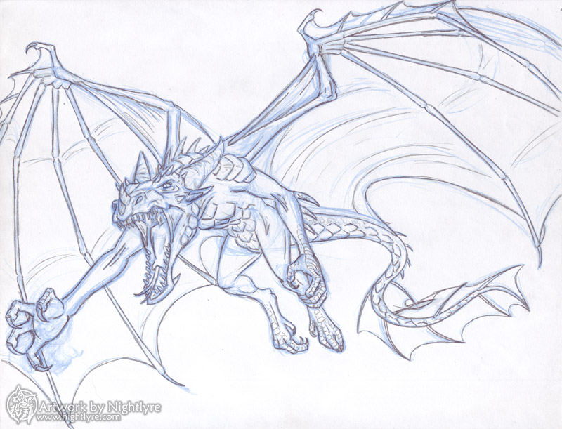 Nightlyre's Realm: Artwork: Dragons Sketchbook