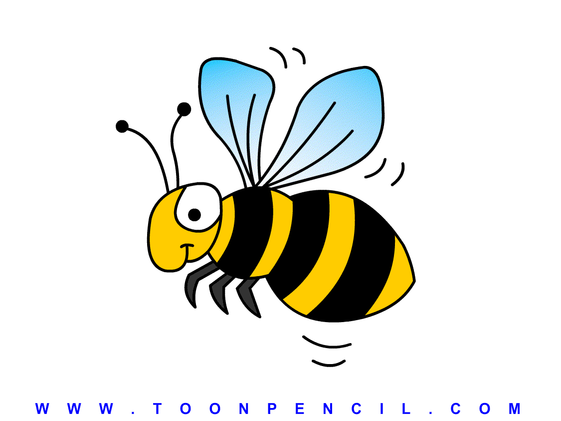 Bee Drawing For Kids - Gallery