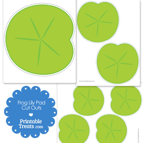 Printable Frog Lily Pad Cut Outs