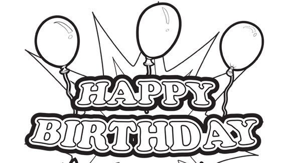 Happy Birthday Coloring Pages, Birthday coloring book downloads ...