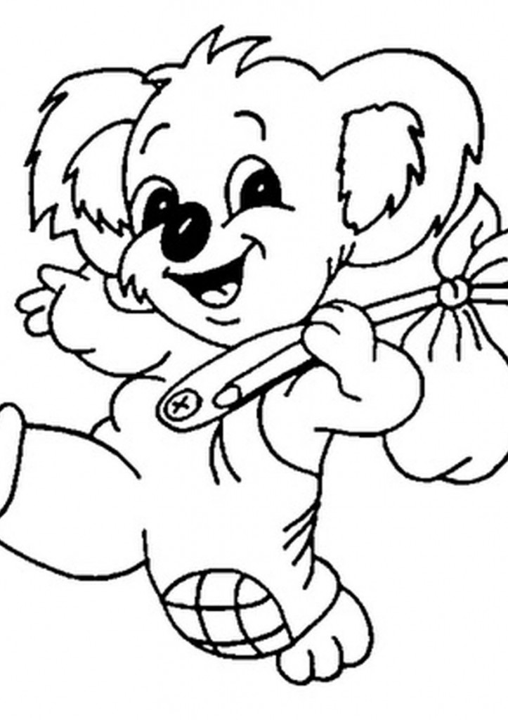 Free Baby Koala Coloring Sheets - deColoring
