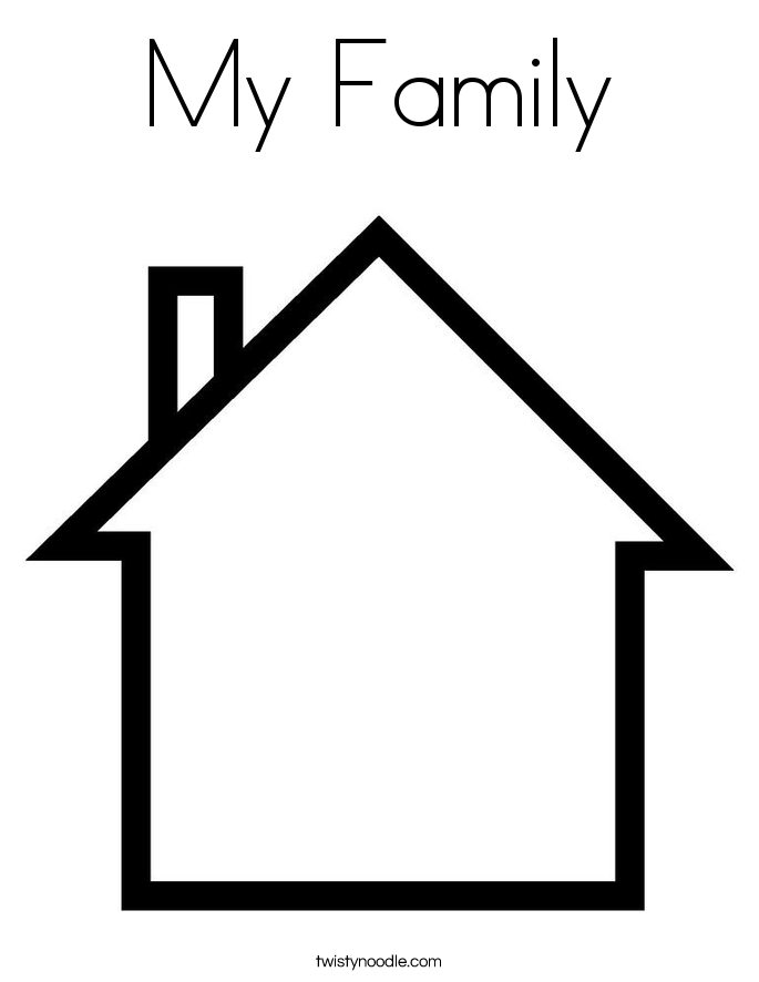 blank family Colouring Pages (page 2)