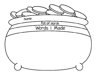 First Grade a la Carte: Pot of Words