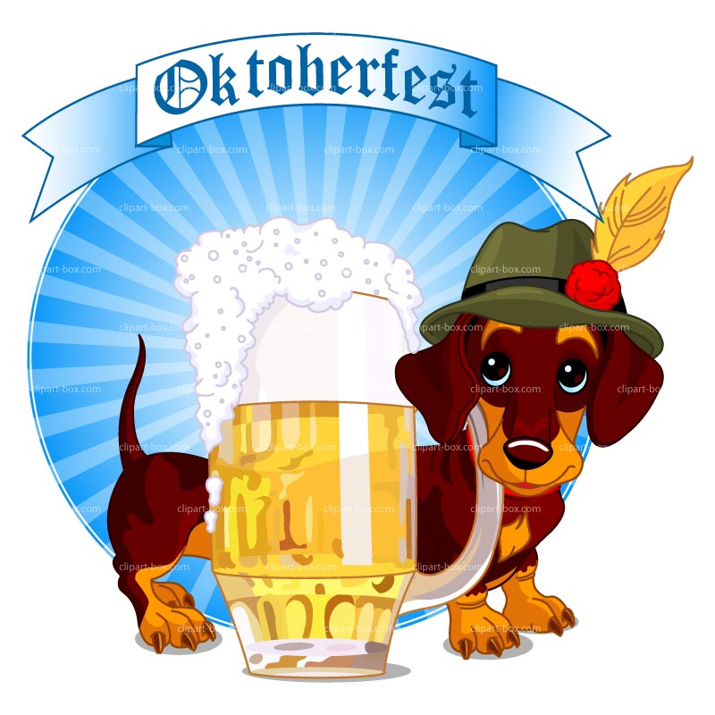 CLIPART OKTOBERFEST DOG | Royalty free vector design