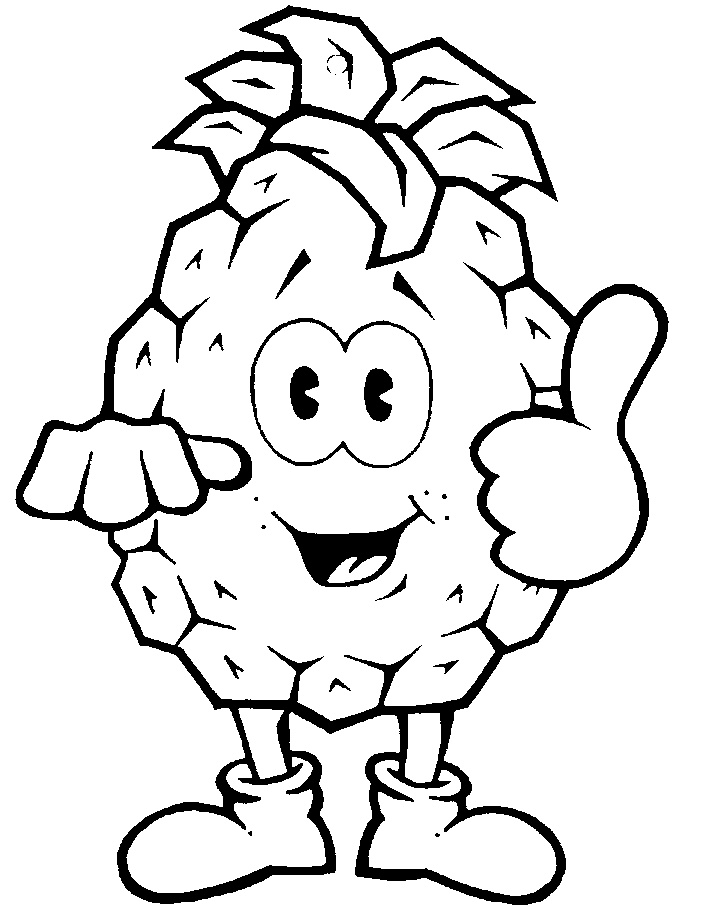 PINEAPPLE,CARTOON HAS THUMBS-UP by Golden Circle Limited - 704108