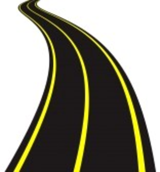Vector Illustration Of Winding Road image - vector clip art online ...