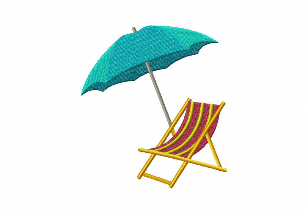 Title Umbrella And Chair On The Beach Coloring Pages Category