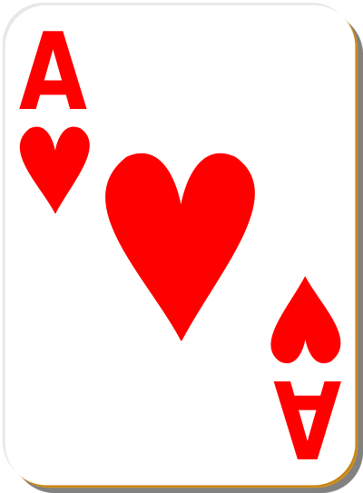 Free Stock Photos | Illustration Of An Ace Of Hearts Playing Card ...