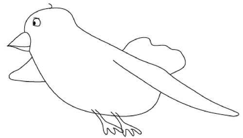 Bird Outline Drawing - Cliparts.co