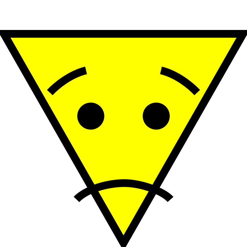 Clipart - Triangle face