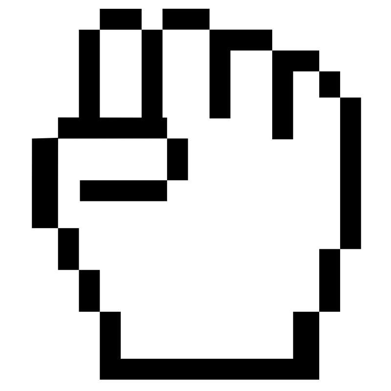 Clipart - mouse pointer fist
