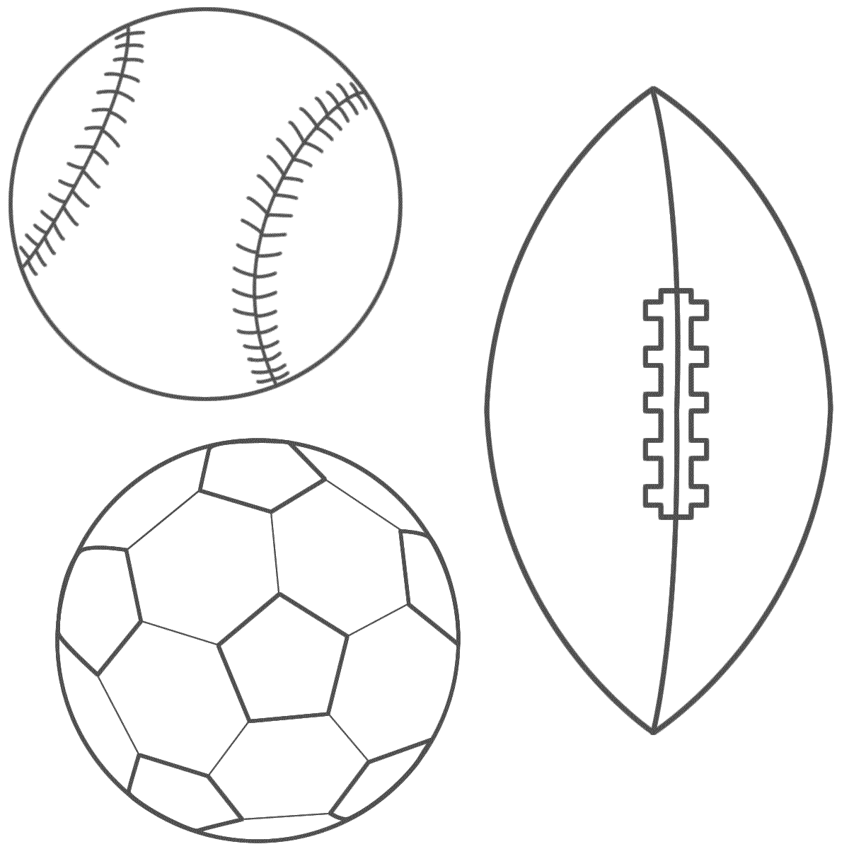 Football Ball Coloring Page Images & Pictures - Becuo