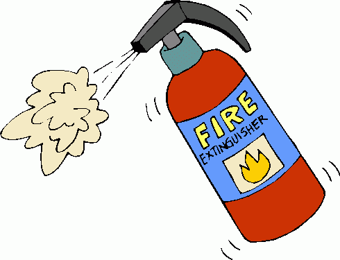 Fire Extinguisher Putting Out Fire | Clipart Panda - Free Clipart ...