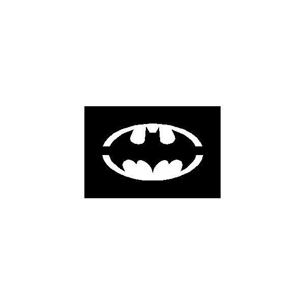 Batman shaped Dog clipping stencil - Stencilbum
