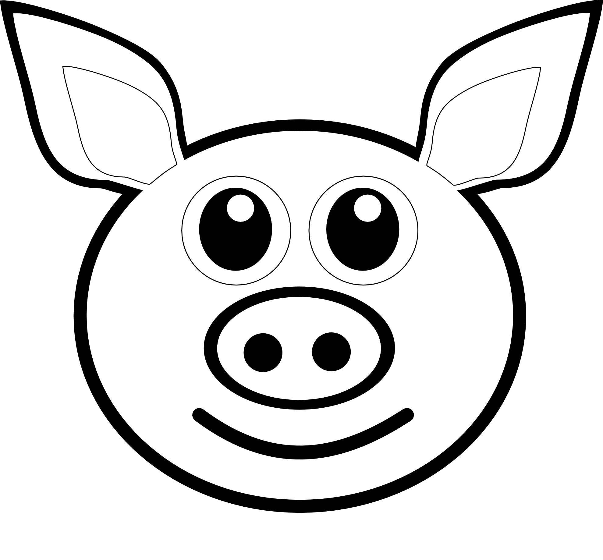 pig face cartoon pink SVG - ClipArt Best - ClipArt Best