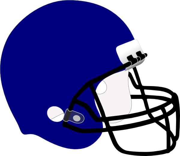 Blue Football Helmet clip art - vector clip art online, royalty ...