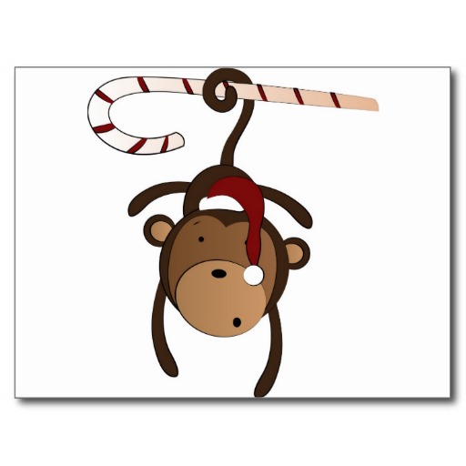 Hanging Monkey Cards, Hanging Monkey Card Templates, Postage ...