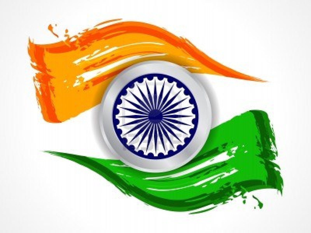 Happy Independence Day Indian Flag Painting