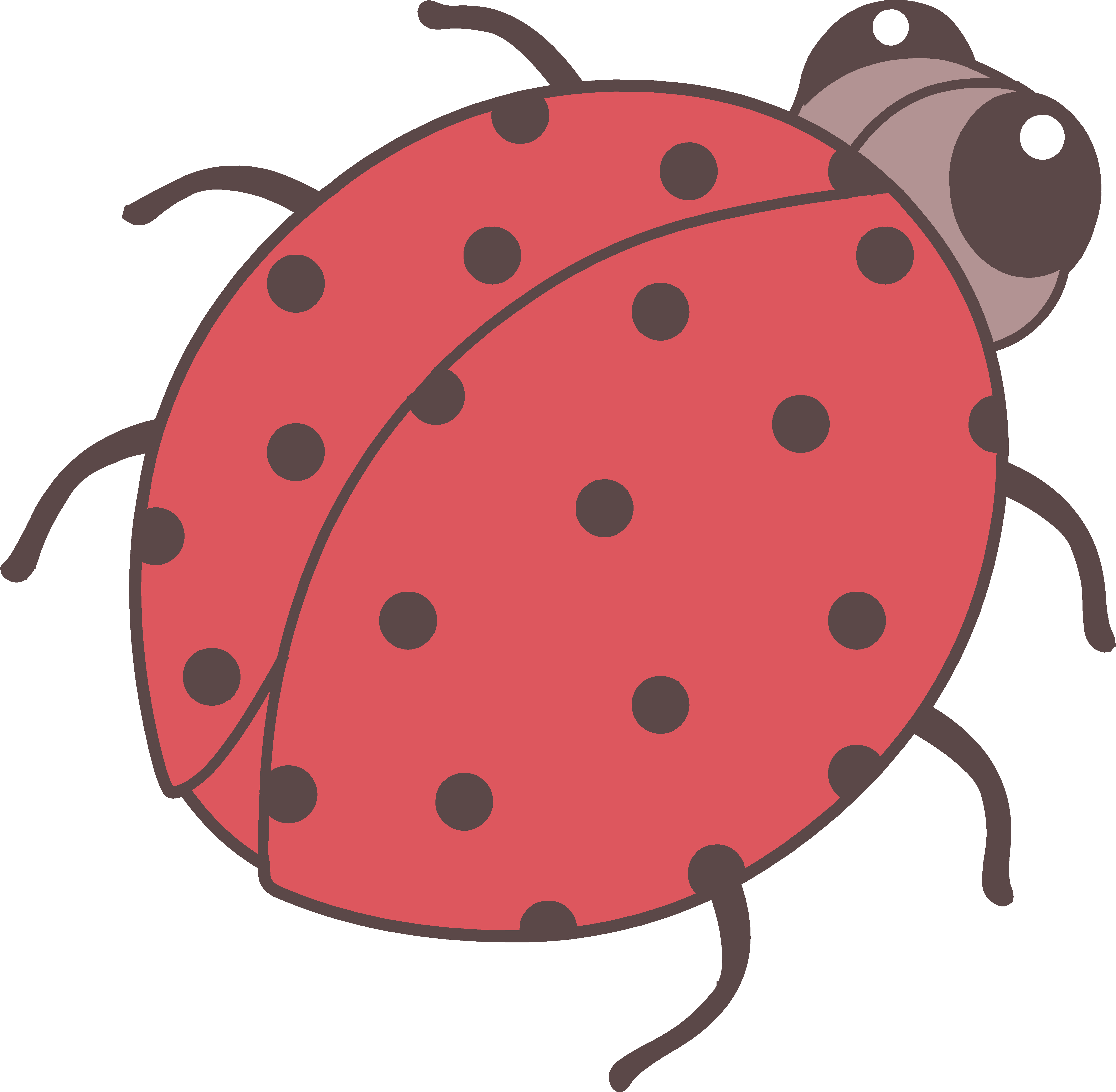 Cute Red Ladybug Clip Art - Free Clip Art