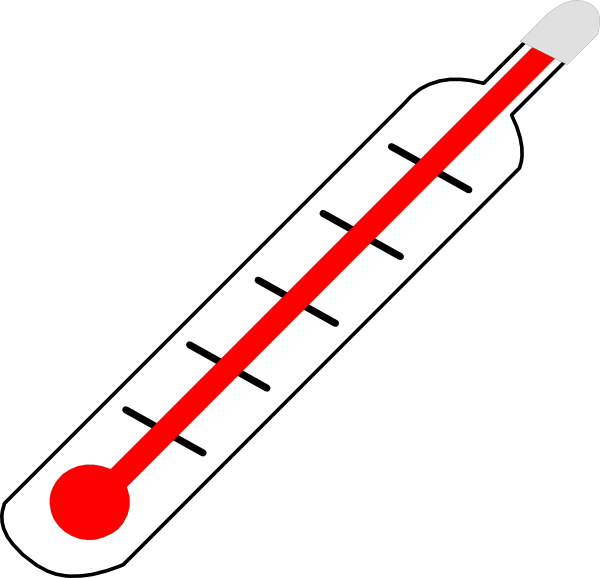 Thermometer Hot clip art - vector clip art online, royalty free ...