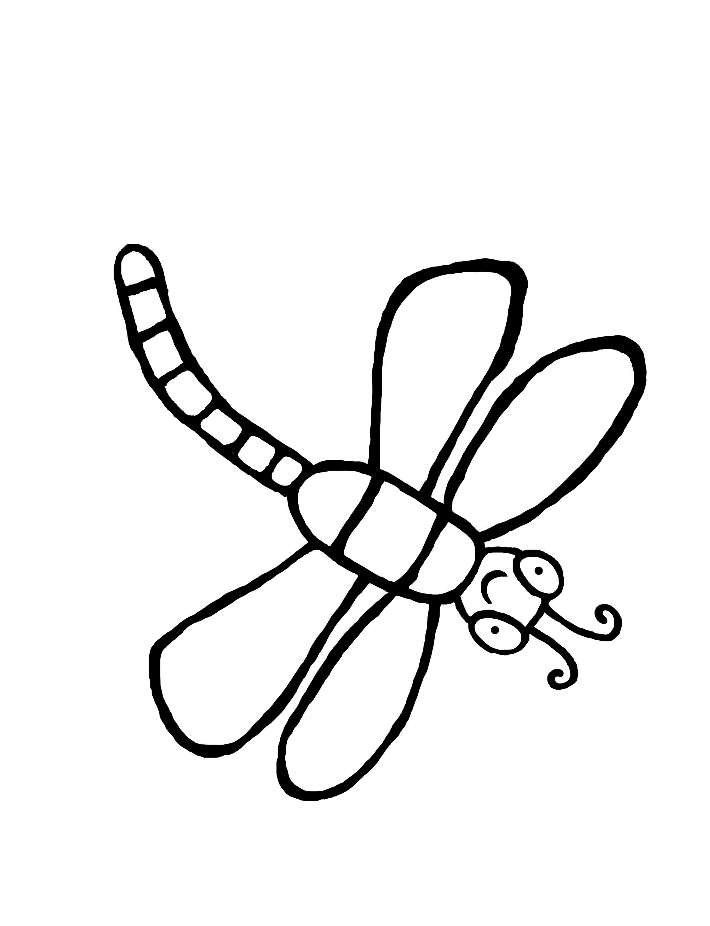 Trends For > Cute Dragonfly Coloring Pages