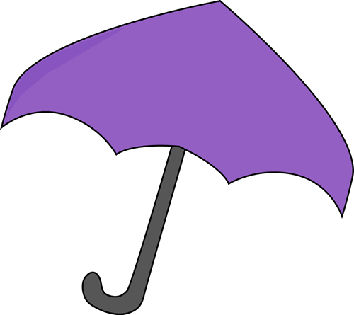 Purple Umbrella Clip Art - Purple Umbrella Image