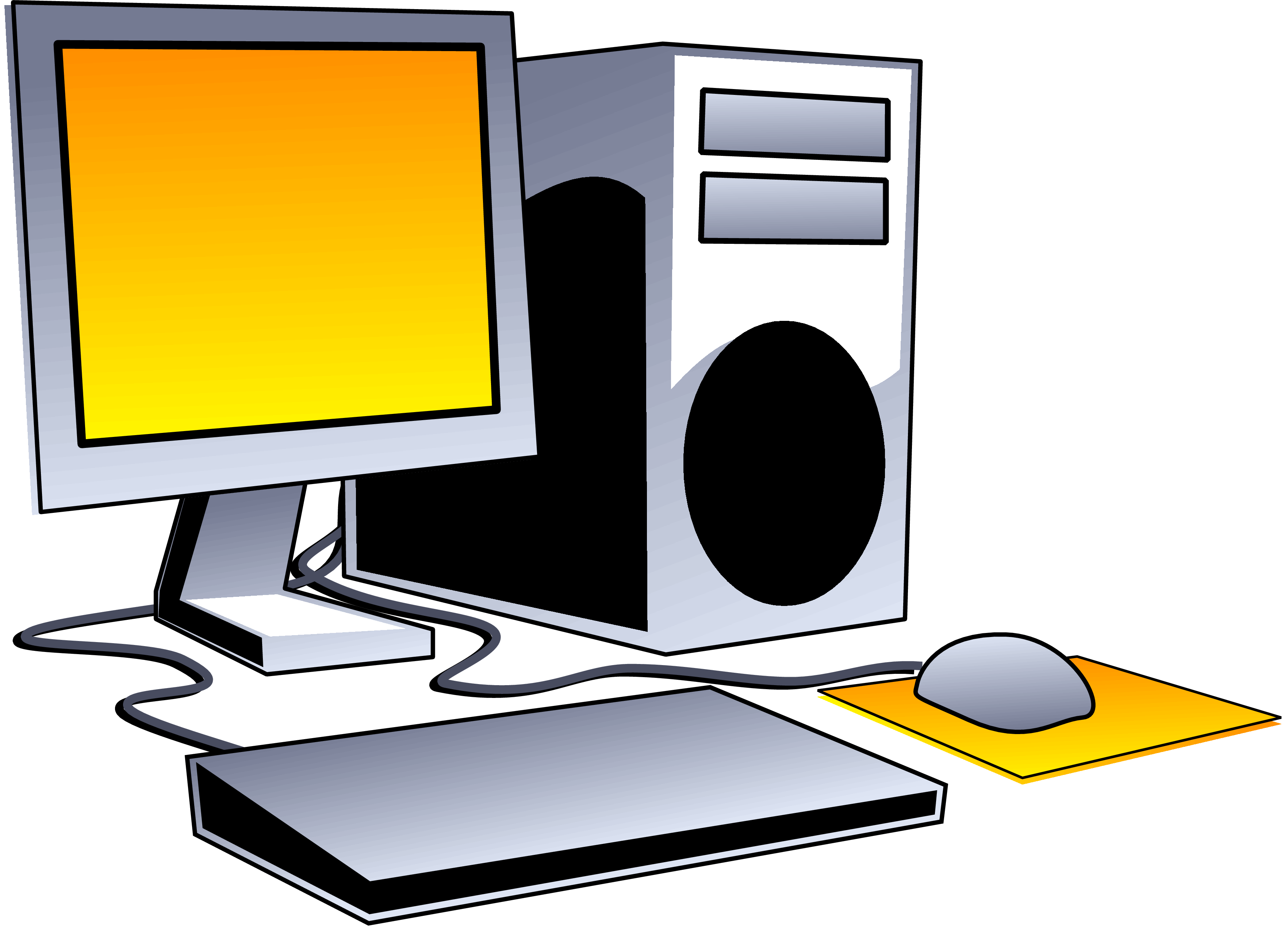 Desktop Computer Clip Art Images & Pictures - Becuo