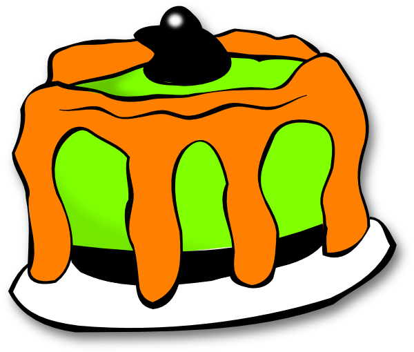 Halloween Cake clip art - vector clip art online, royalty free ...