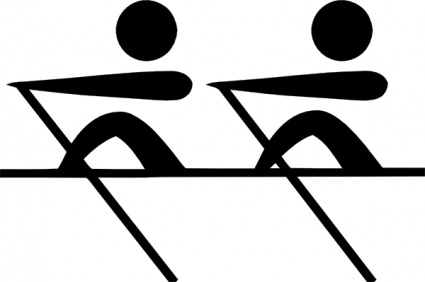 Olympic Sports Rowing Pictogram clip art - Download free Sport vectors