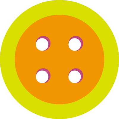 Round Orange Button with Green Border - Free Clip Arts Online ...