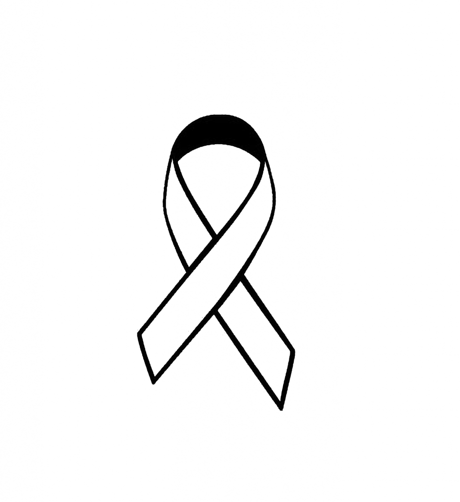 cancer ribbon clip art black and white free - photo #44