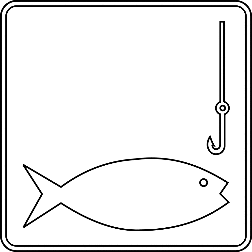Fishing, Outline | Clipart Panda - Free Clipart Images