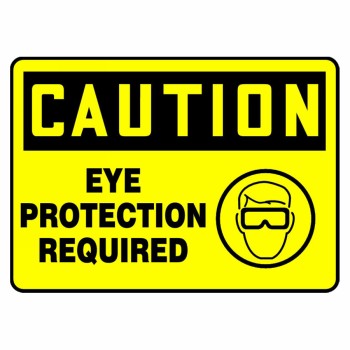Caution Eye Protection Required Icon Sign - SGN1012 | New Pig