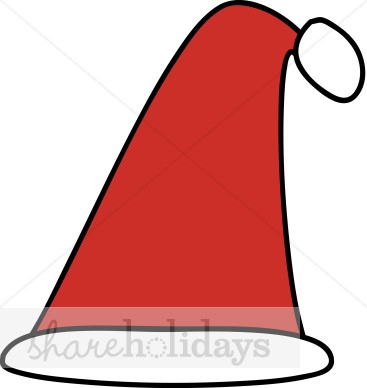 Cartoon Red Santa Hat Clipart | Santa Suit Clipart