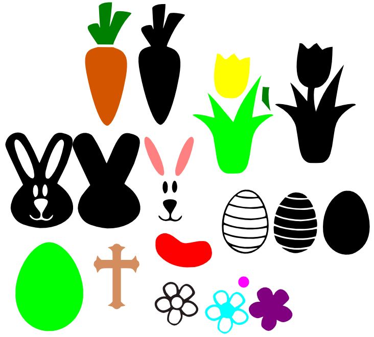 FREE SVG File – Easter & Spring – Egg, Bunny, Carrot, Cross ...