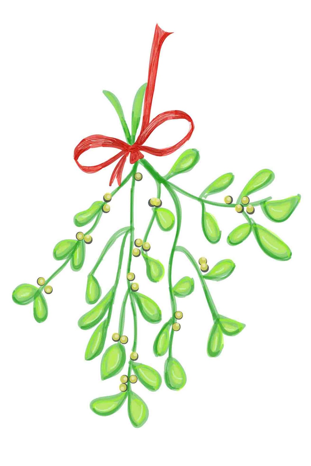 How To Draw A Mistletoe Cliparts co