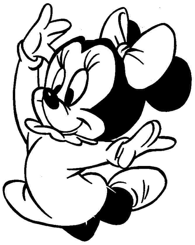 Coloring Pages Cartoon Disney Minnie Mouse Printable For ...