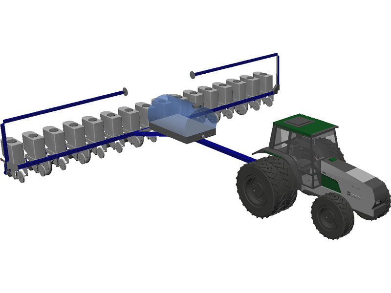 Kinze Corn Planter 3D Model Download | 3D CAD Browser