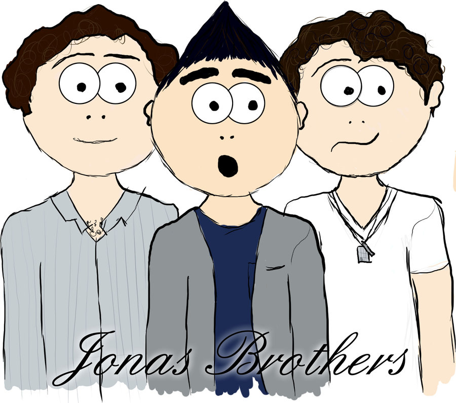 Jonas Brothers cartoon sketch by Celinesoloni on deviantART
