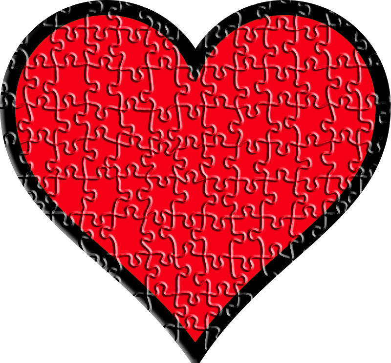 Heart C image - vector clip art online, royalty free & public domain