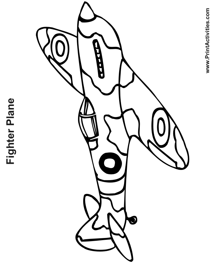 Printable fighter airplane coloring pages Mike Folkerth - King of ...