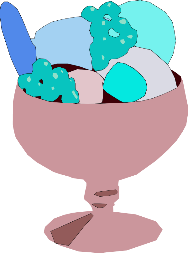 ice cream cup - vector Clip Art