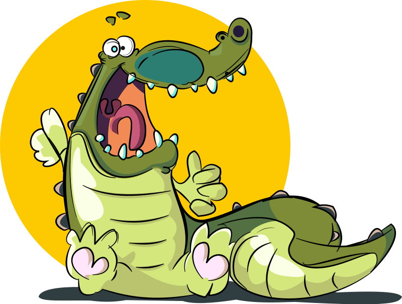 Cute Crocodile Clipart