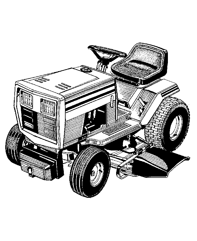 Lawn Mower Coloring Pages Images & Pictures - Becuo