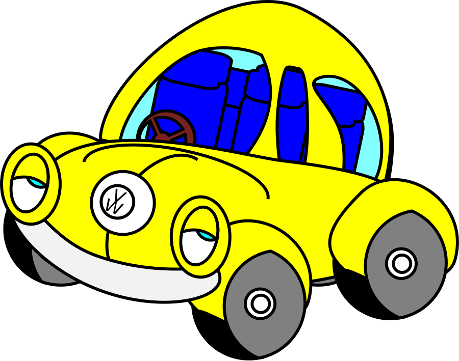 Sleepy VW Beetle Clipart, vector clip art online, royalty free ...