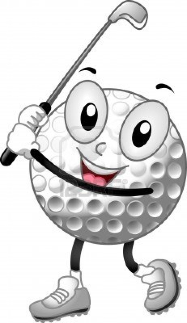 Cartoon golf ball!