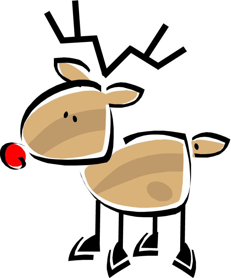 Reindeer Clip Art Christmas Free